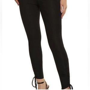 NWT Express Lace Up Leggings Black Size Small